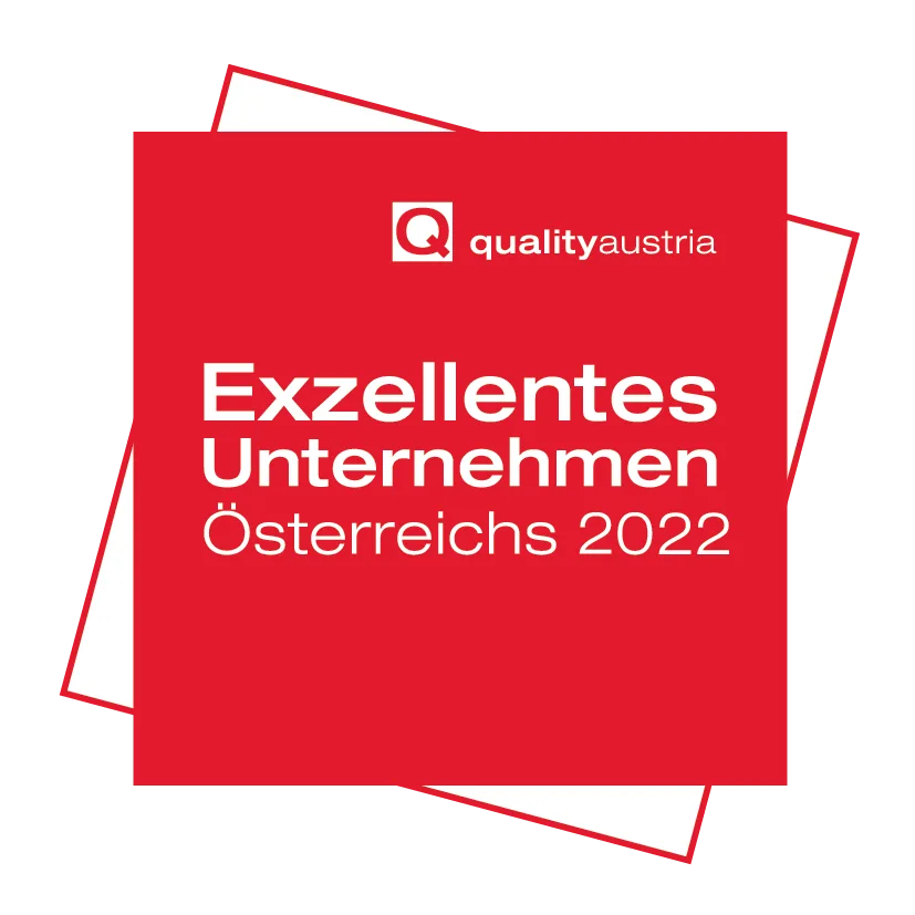 Logo "Exzellentes Unternehmen Österreichs 2022" von quality Austria mit Link zu www.qualityaustria.com/unternehmen/staatspreis-unternehmensqualitaet/